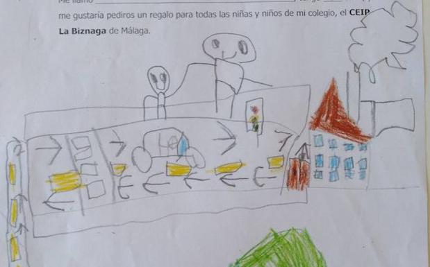 Carta de Gonzalo, de 5 años.