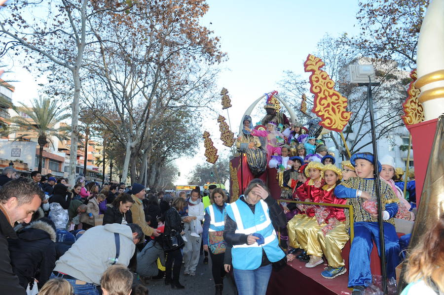 La cabalgata de Reyes Magos en Marbella