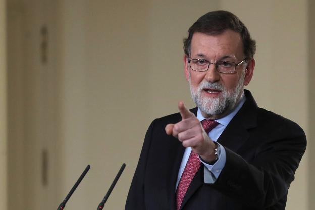 Rajoy, en una comparecencia el 29 de diciembre. :: ballesteros / efe
