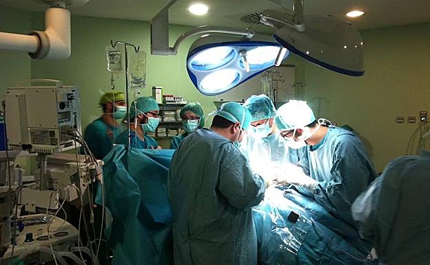 Imagen de un trasplante renal.