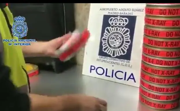 Detenido por intentar meter en España 3,5 kilos de cocaína en rollos de película
