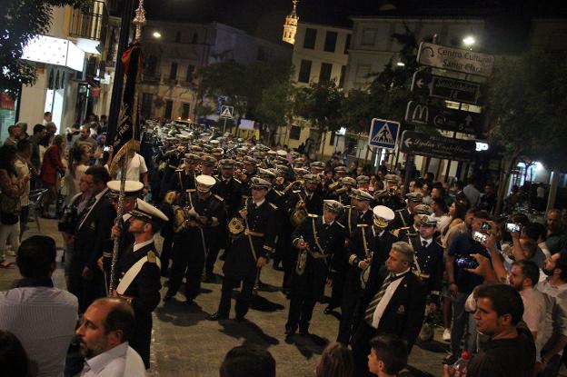 Las Tres Caídas en la procesión de Santa Eufemia de 2017. 