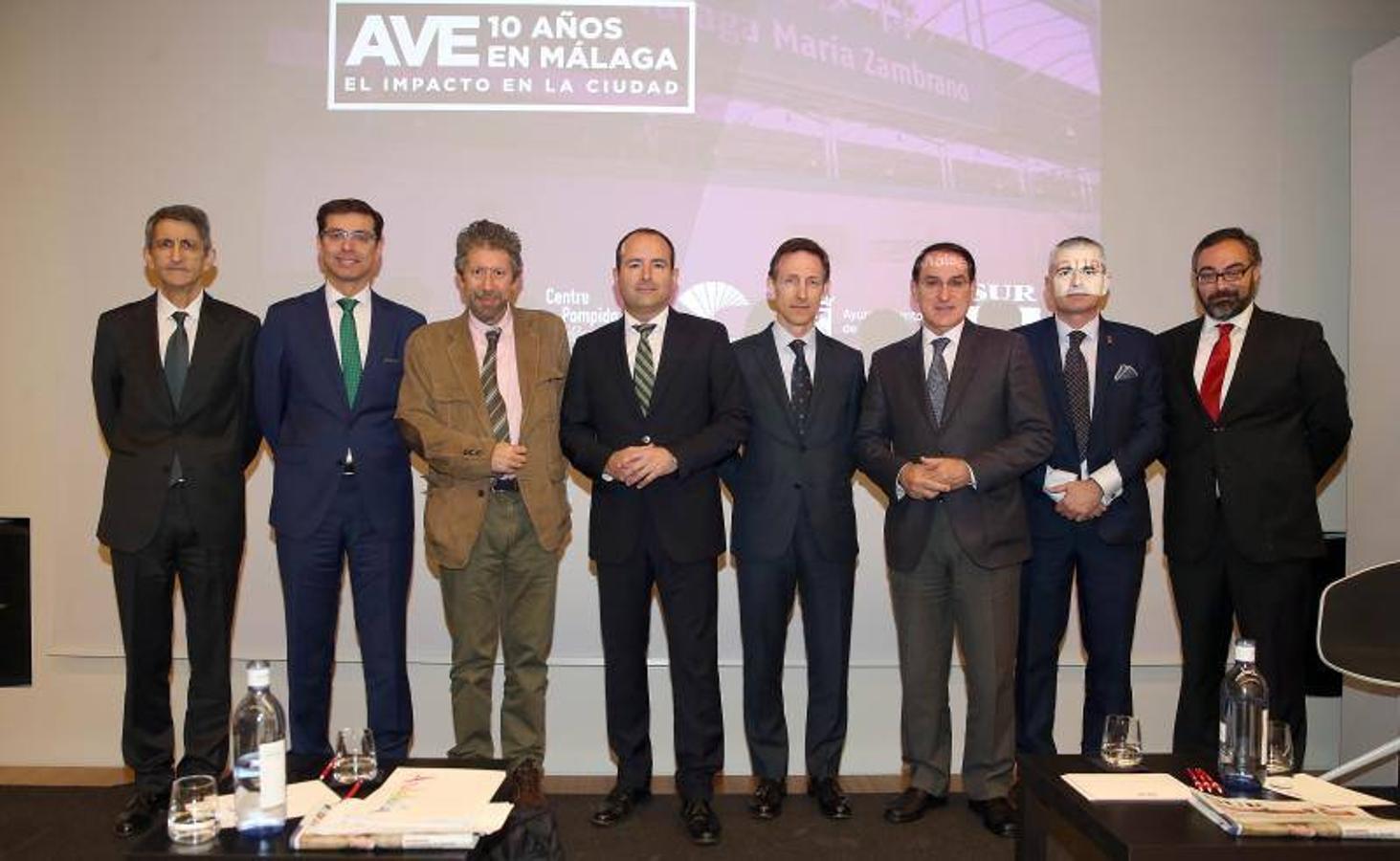 Fotos del Foro SUR sobre los diez años del AVE en Málaga