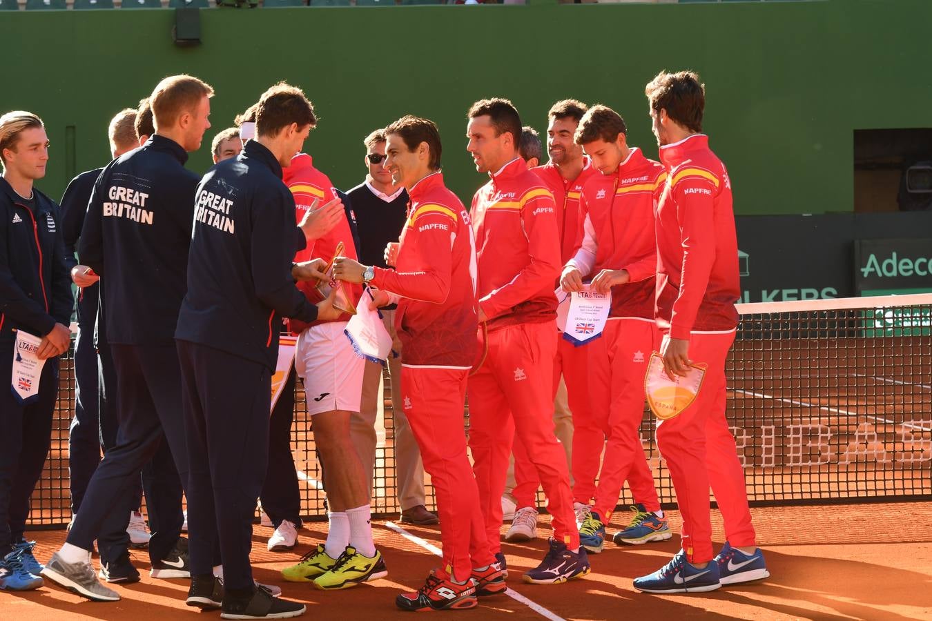 Eliminatoria de la Copa Davis entre España y Grañ Bretaña que se celebra en las instalaciones del Club de Tenis Puente Romano en Marbella 