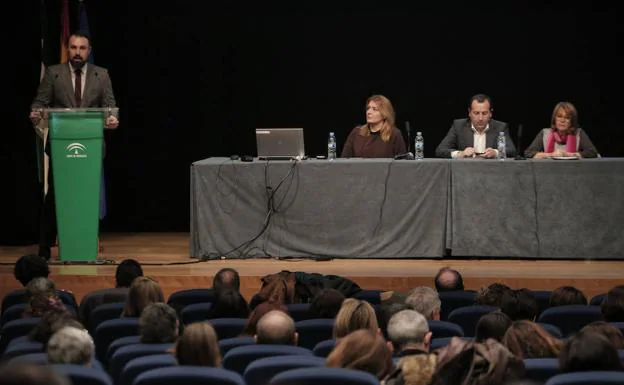 Mariano Ruiz Araújo, Ana Isabel González, José Luiz Ruiz Espejo y Purificación Gálvez, ayer.