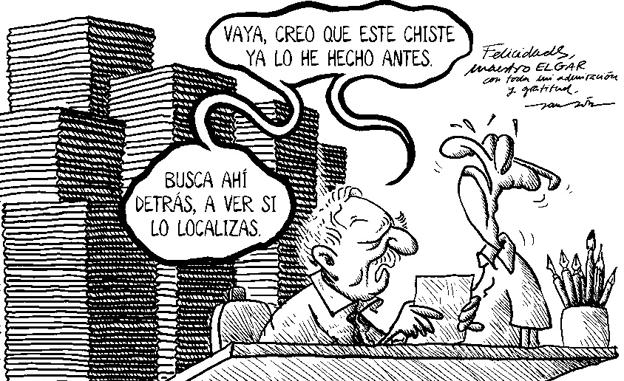 Sansón. Humor con las 25.000 viñetas que creó Elgar.