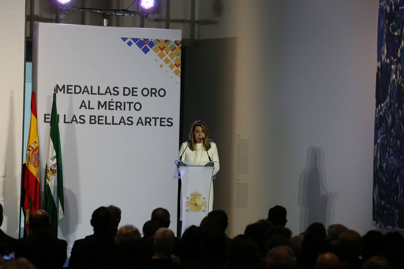Don Felipe y Doña Letizia presiden la ceremonia en el Pompidou