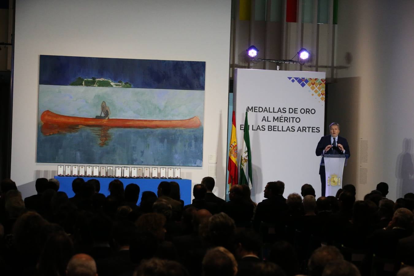 Don Felipe y Doña Letizia presiden la ceremonia en el Pompidou