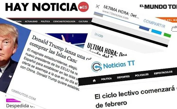 Media docena de páginas en castellano se dedican a crear noticias falsas.