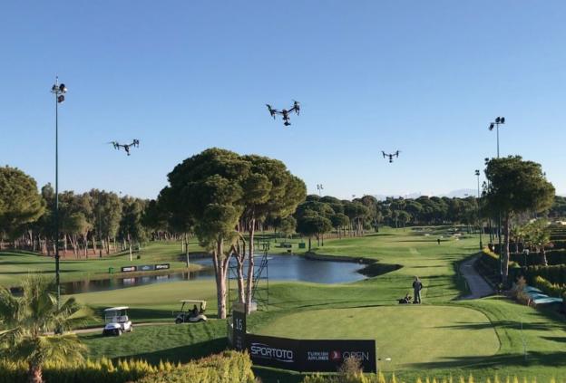 Drones aplicados a la práctica del golf y a la mejora de los datos estadísticos. :: sur
