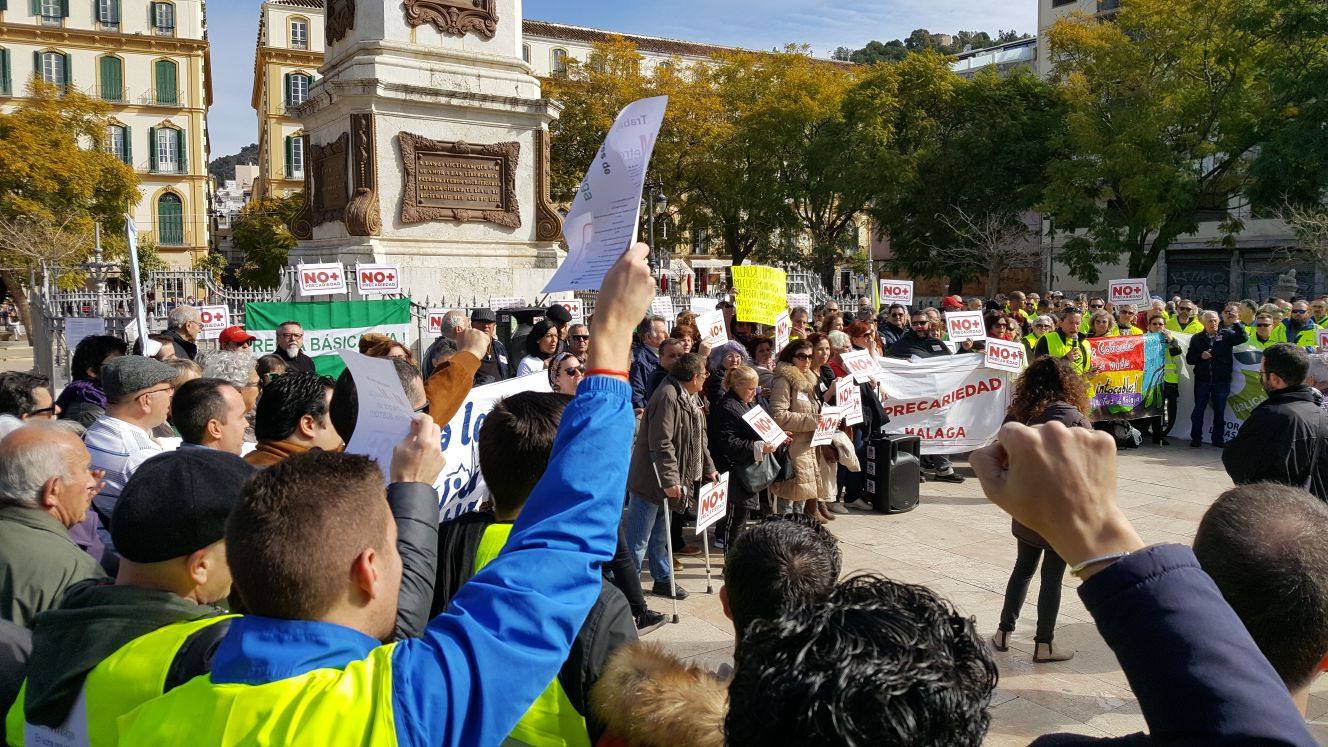 Entre los concentrados han estado trabajadores de Limasa 