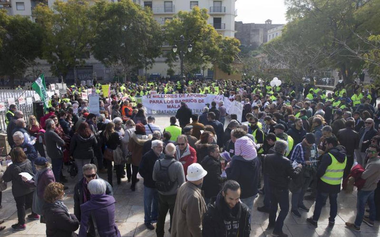 Entre los concentrados han estado trabajadores de Limasa 