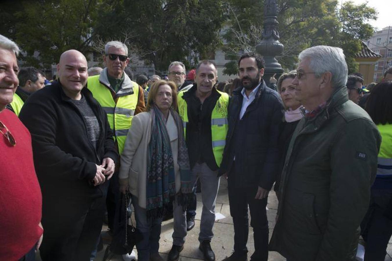 Entre los concentrados han estado trabajadores de Limasa 