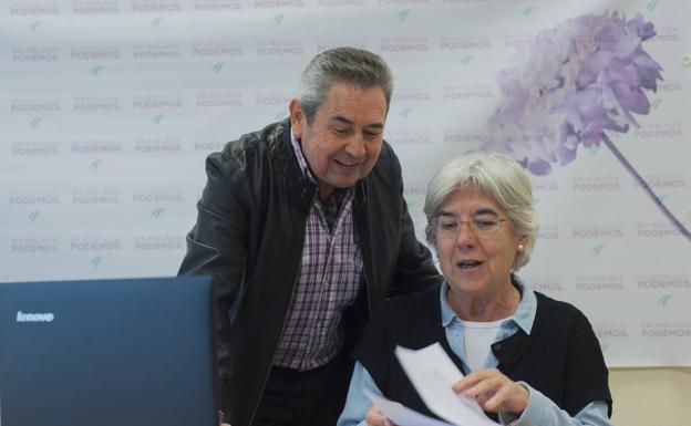 Juan Cruz y María Aldama (Podemos).