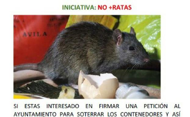 Cartel colocado en la zona.