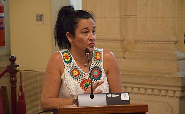 María Rubio, en el pleno de septiembre.