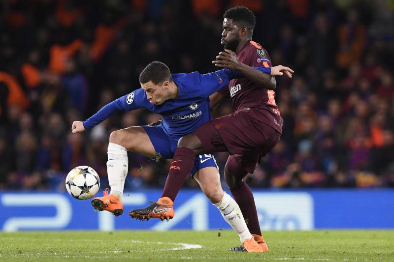 El Chelsea y el Barcelona se enfrentaron en Stamford Bridge en la ida de octavos de final de la Liga de Campeones.