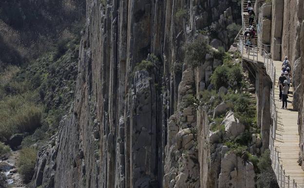 Vista del Caminito del Rey. 