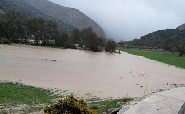 Imagen del río Sabar, este viernes.