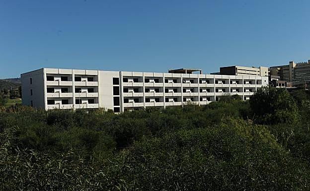 Edificio que albergará la Ciudad de la Justicia de Marbella.