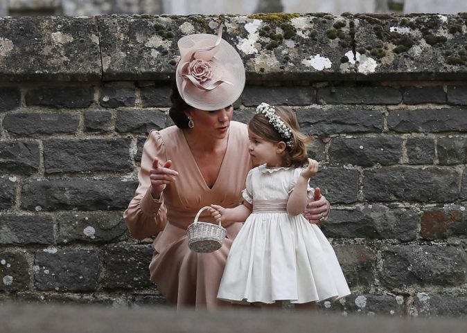 La princesa Charlotte, con vestido de Pepa&Co en la boda de su tía Pippa. 
