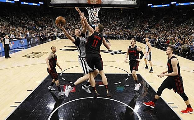 Pau Gasol, en una entrada.