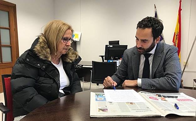 Zambrana y Pérez, con la carta a Rajoy. 