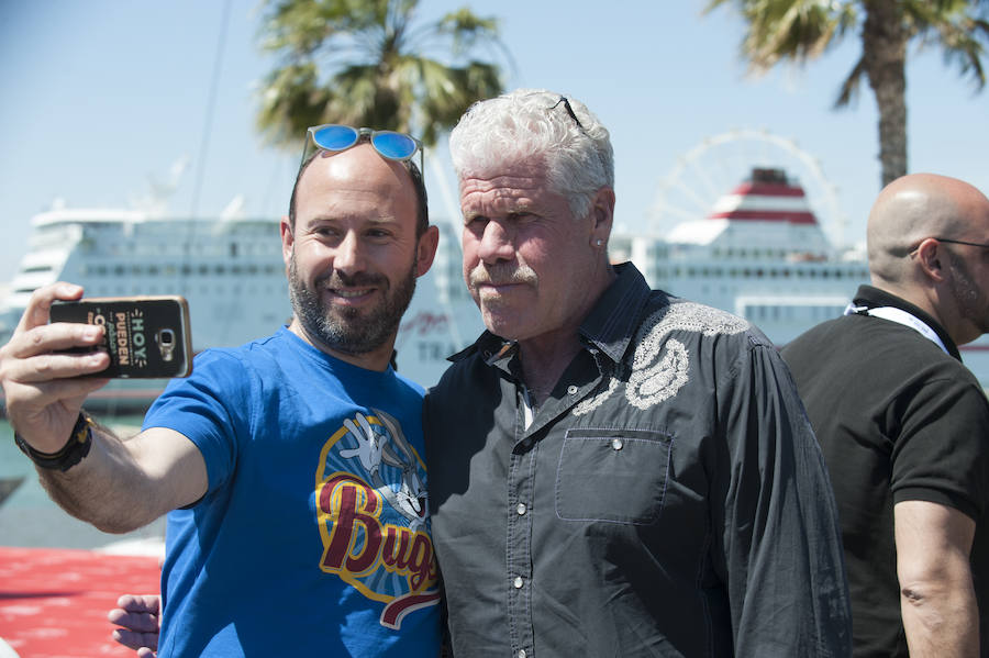 Ron Perlman, esta mañana en Málaga