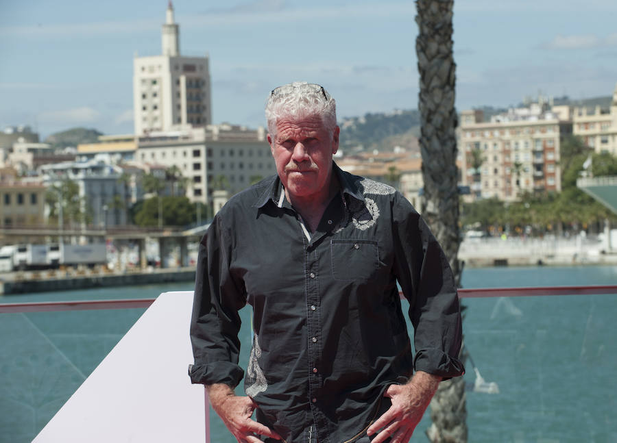 Ron Perlman, esta mañana en Málaga