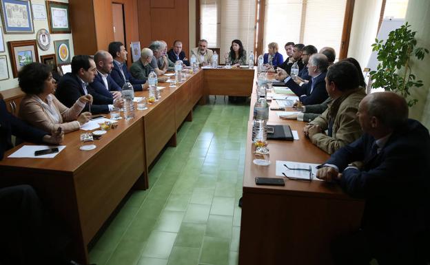 Imagen de la reunión de este lunes. 