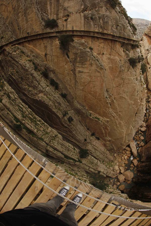 El Caminito del Rey pasó en 2015 de ser un recuerdo del pasado a convertirse en un paraje turístico natural de primer nivel