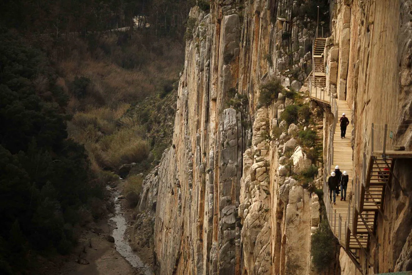 El Caminito del Rey pasó en 2015 de ser un recuerdo del pasado a convertirse en un paraje turístico natural de primer nivel