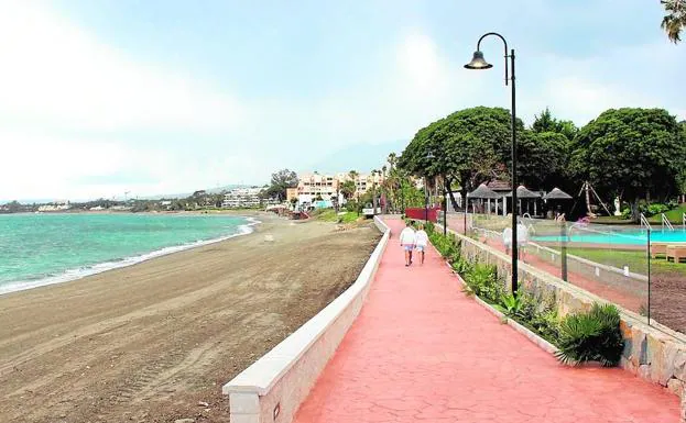 Nuevo tramo abierto en la zona de Las Dunas de Estepona. 