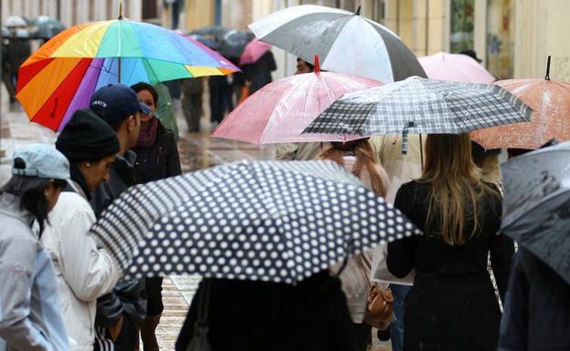 Meteorología activa el aviso amarillo en Málaga por fuertes lluvias