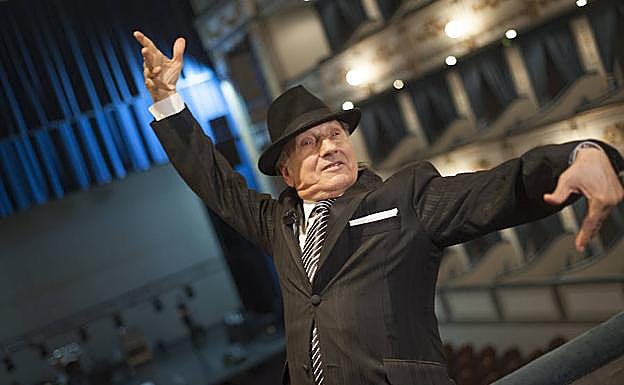 Carrete, en el Teatro Cervantes este martes. 