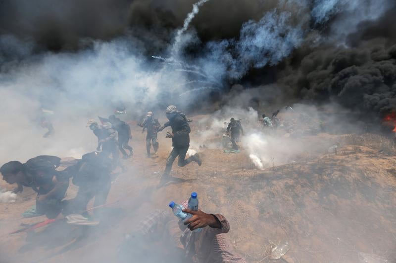 Más de cuarenta muertos y más de un millar de fallecidos en Gaza, en las protestas contra la embajada de EE UU en Jerusalén