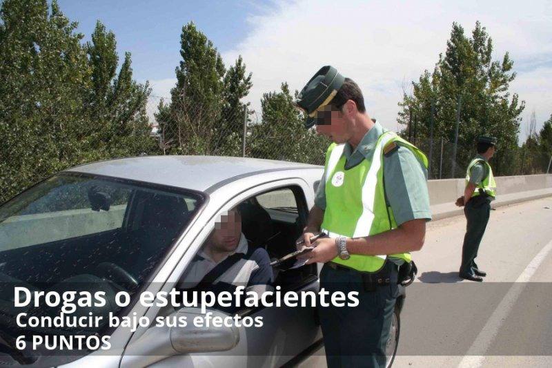 Resumen de las actuaciones indebidas al volante que disminuyen el saldo de puntos. Toma nota  (más información aquí)