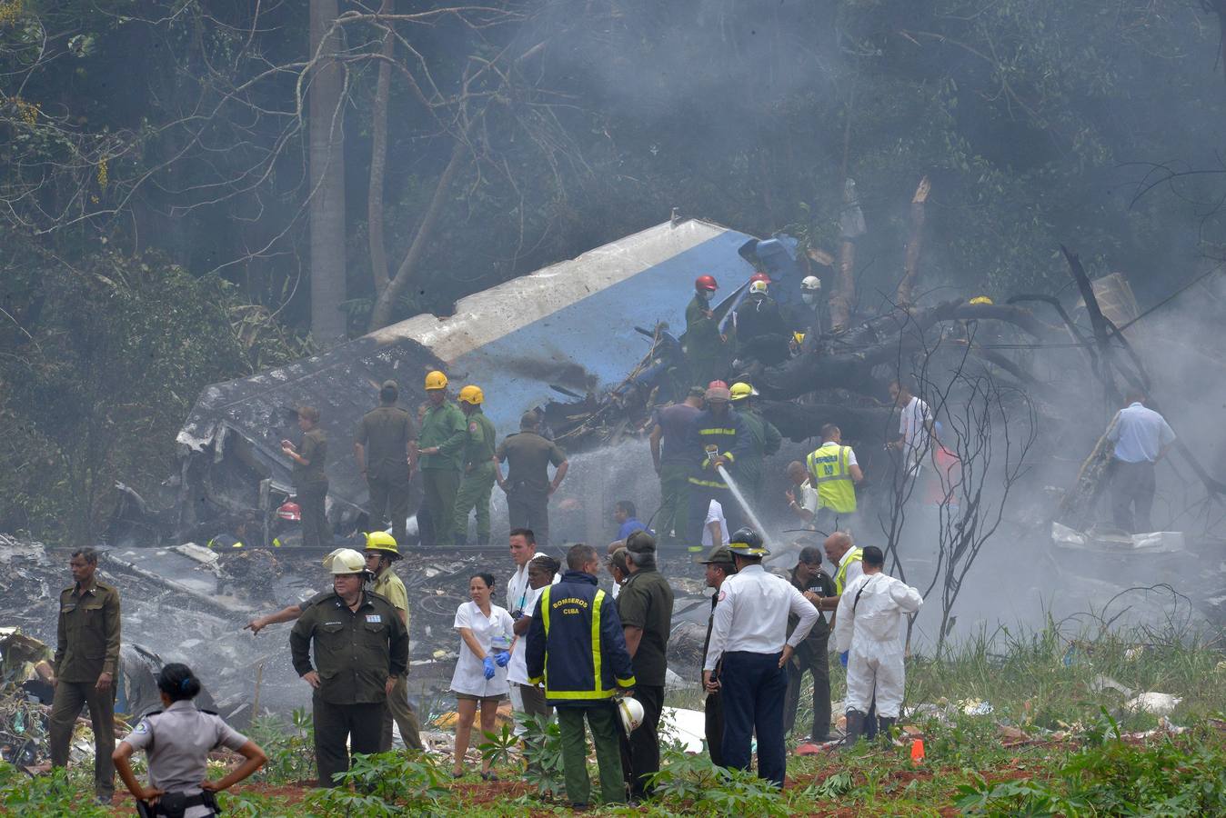 Fotos: Un avión se estrella en Cuba tras despegar del aeropuerto de La Habana con 113 personas