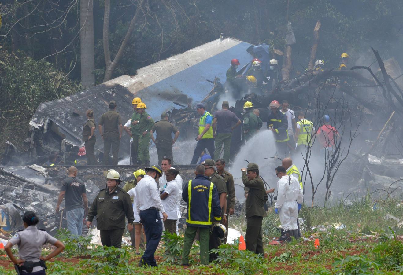 Fotos: Un avión se estrella en Cuba tras despegar del aeropuerto de La Habana con 113 personas