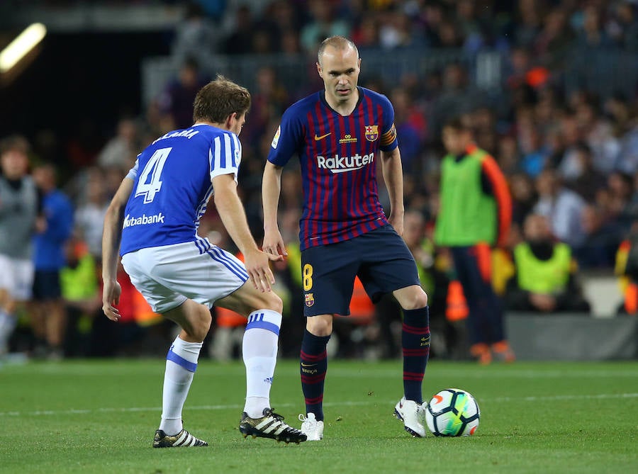 Partido marcado por las despedidas. Especialmente emotiva la de Andrés Iniesta, después de 16 años en el club. Por parte de la Real, también se vivirá un adiós, el de Xabi Prieto tras quince años compitiendo en las filas del conjunto 'txuri-urdin'