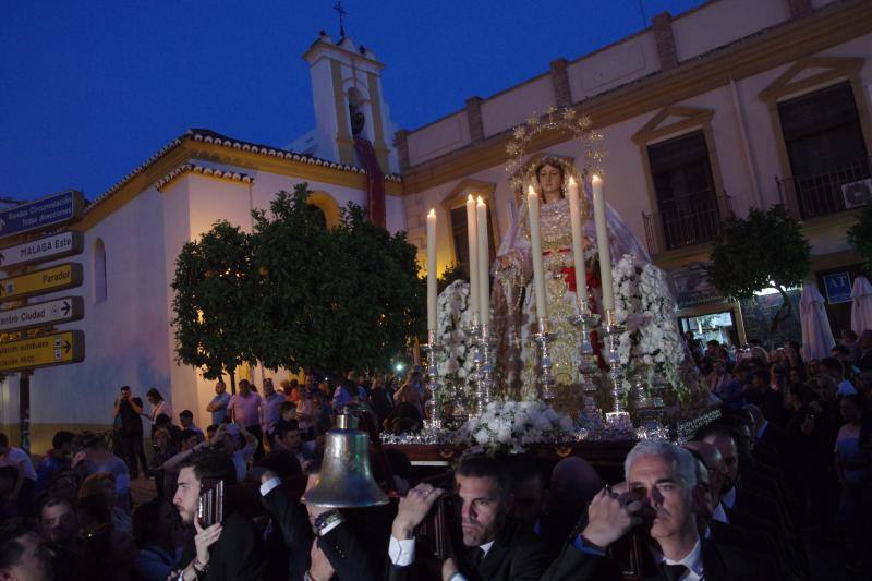 El barrio de la Victoria se vuelca con el desfile de la imagen