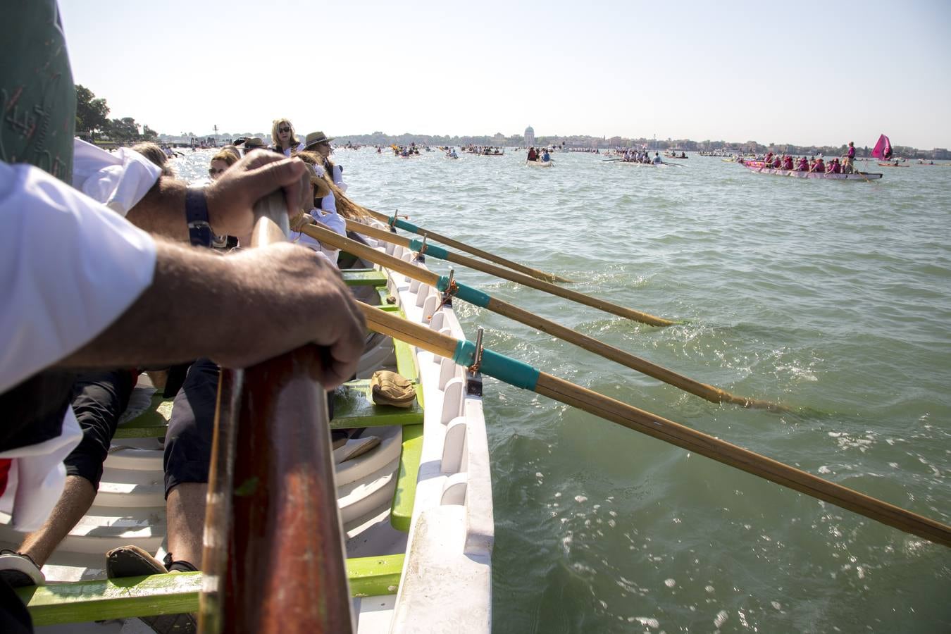 Dos jábegas (una de El Palo y otra de Pedregalejo) y una chalana participaron en la 44.ª Vogalonga de Venecia, una prueba no competitiva en la que participan miles de barcos llegados desde distintos puntos del mundo. Por primera vez participaron jábegas malagueñas.