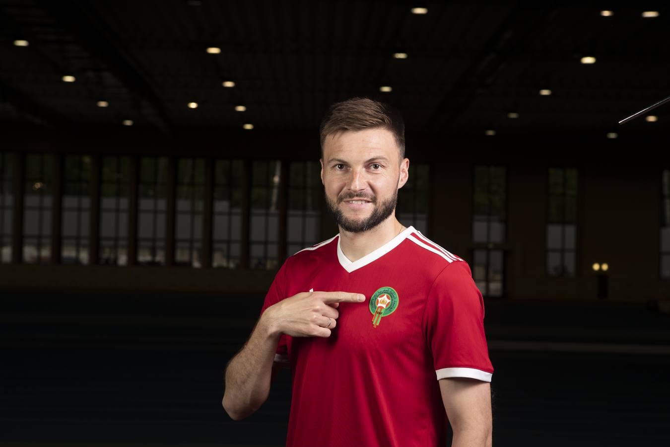 Vladimir Granat, defensa ruso, con la camiseta de Marruecos.