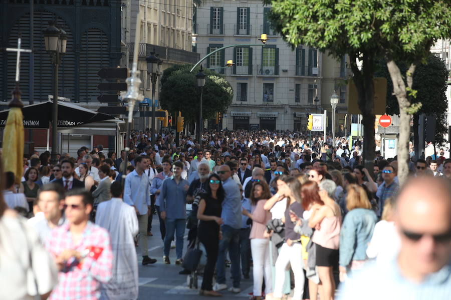 Los recorrido procesionales de las Vírgenes de la Victoria, Soledad de Mena, Dolores del Puente, Carmen de El Perchel, Rocío, María Auxiliadora, Amargura (Zamarrilla), Trinidad, Esperanza y Dolores de la Expiración