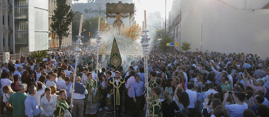Los recorridos procesionales de las Vírgenes de la Victoria, Soledad de Mena, Dolores del Puente, Carmen de El Perchel, Rocío, María Auxiliadora, Amargura (Zamarrilla), Trinidad, Esperanza y Dolores de la Expiración