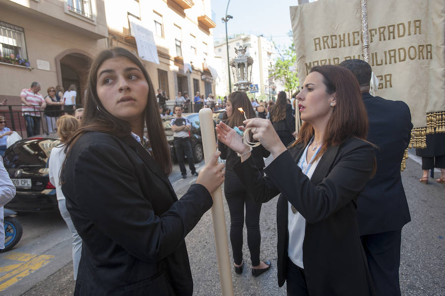 Los recorrido procesionales de las Vírgenes de la Victoria, Soledad de Mena, Dolores del Puente, Carmen de El Perchel, Rocío, María Auxiliadora, Amargura (Zamarrilla), Trinidad, Esperanza y Dolores de la Expiración