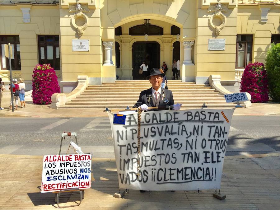 Antonio Cortés, en el Ayuntamiento de Málaga. 