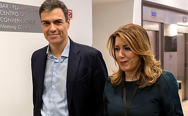 Pedro Sánchez y Susana Díaz. 