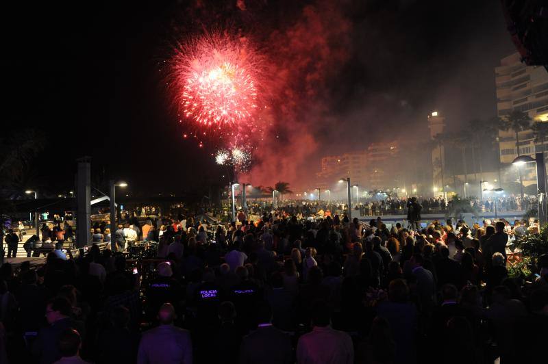 Los fuegos artificiales y el pregón de Concha Montes dan el pistoletazo de salida a las fiestas de San Bernabé