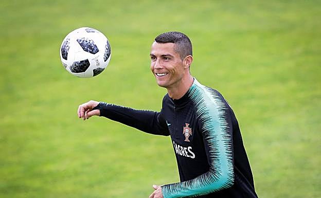 Cristiano Ronaldo, con la selección portuguesa. 